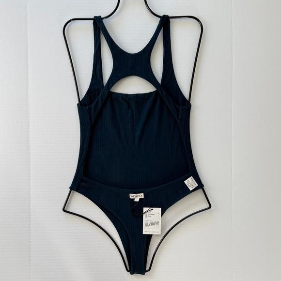 Acacia Bodywear MINNIE Bodysuit - Horizon Ribbed Racerback  - Size Large - NWT - Picture 4 of 9